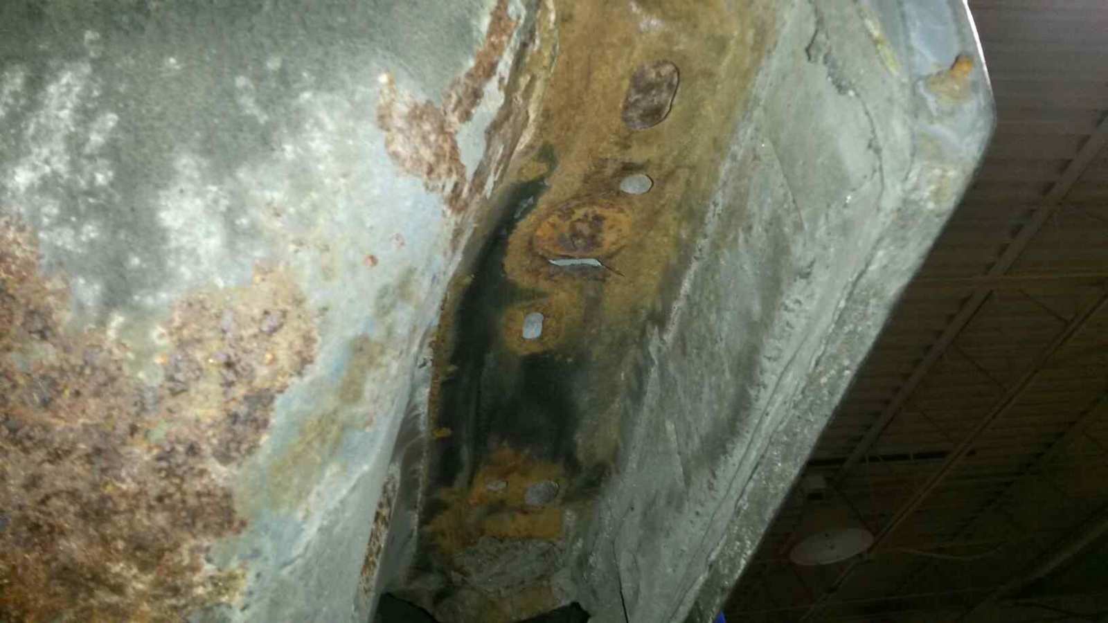 Body bushing attachment point damage