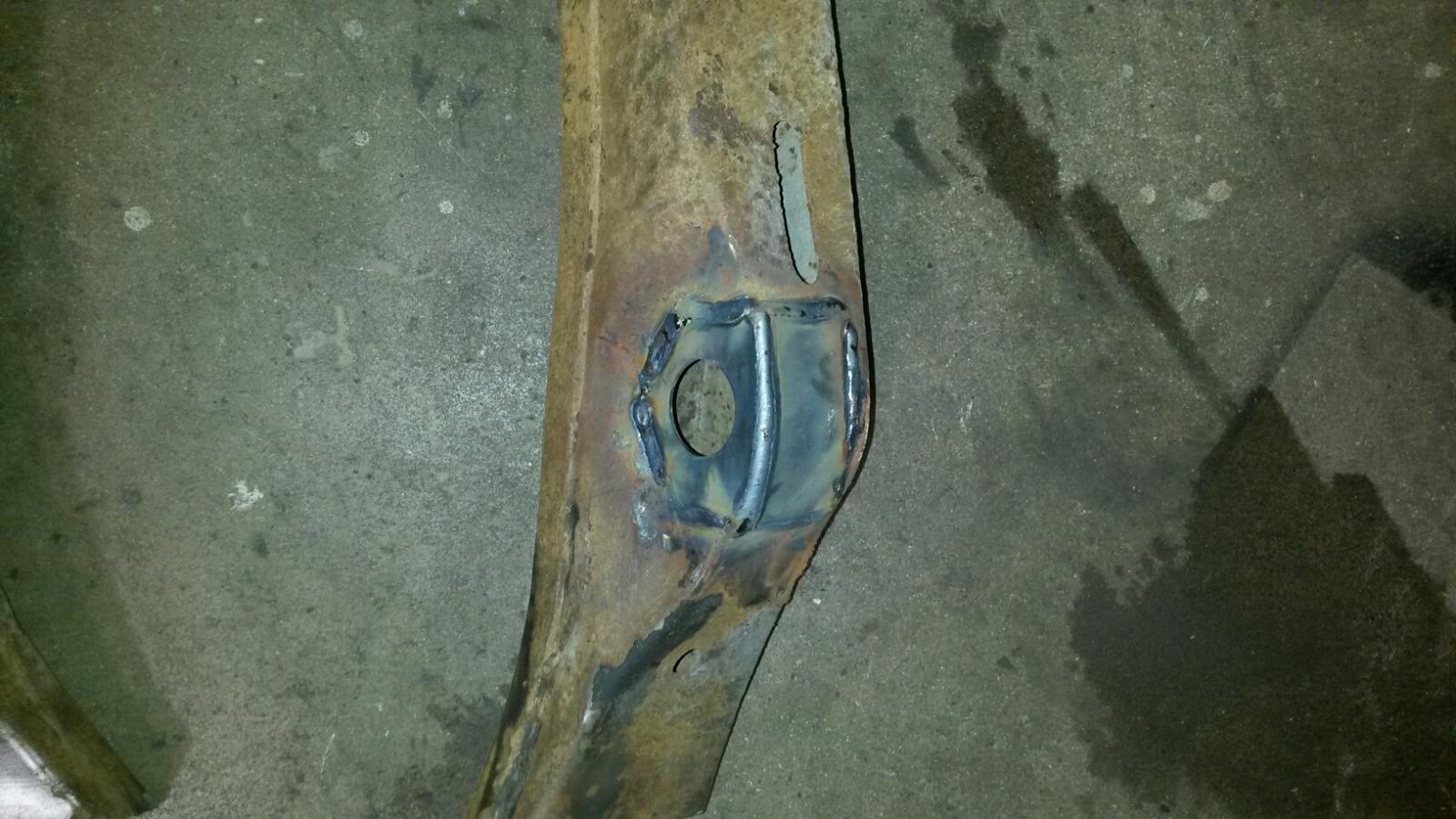 Frame horn repaired